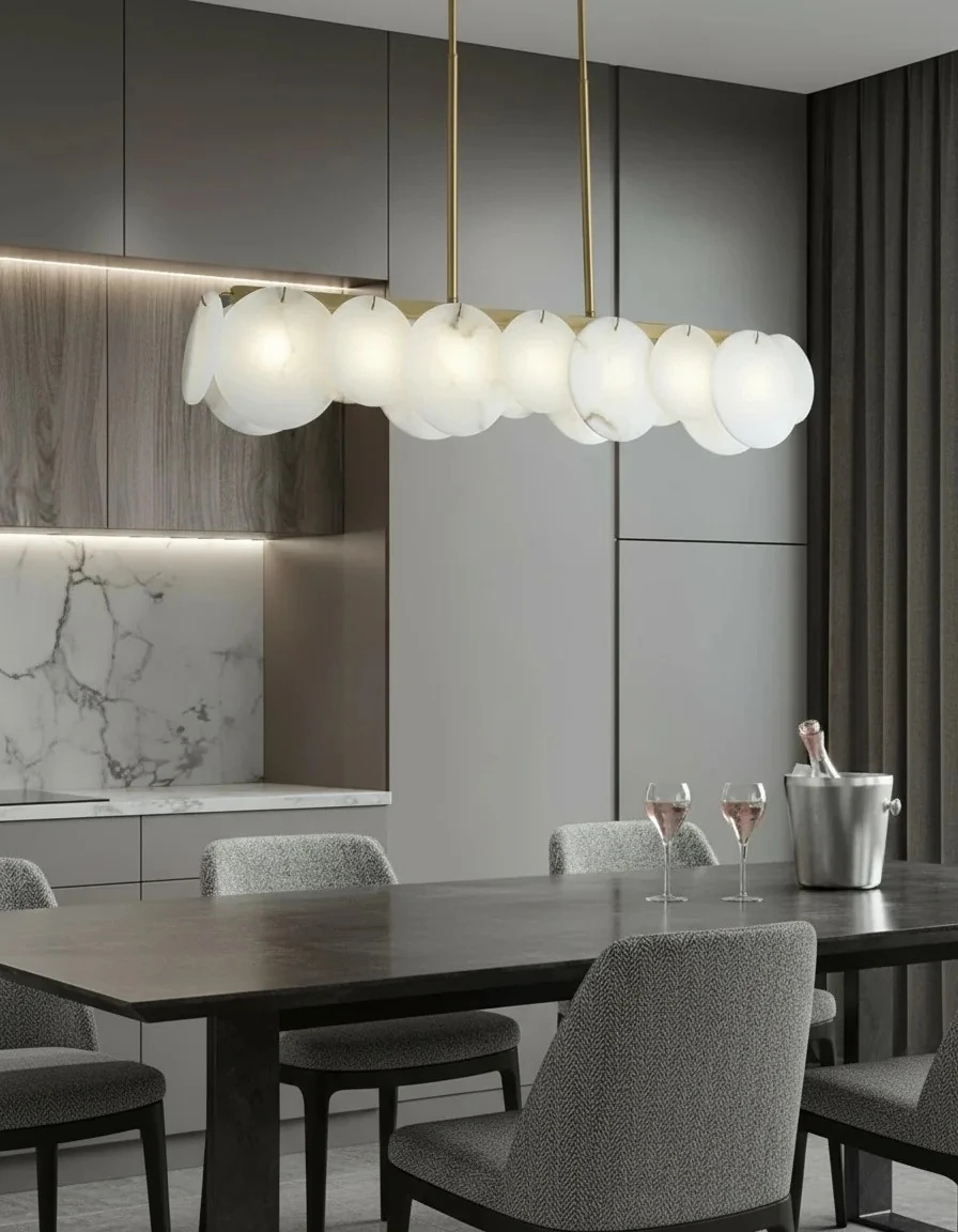 Masa Üstü Mermer Avize 